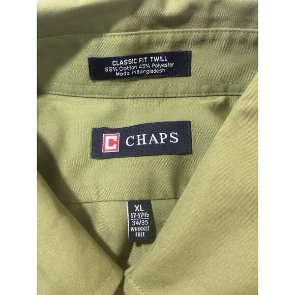 Lot of 3 Men’s Button-Down Shirts – Chaps & Basic Editions – XL / 2XLT – - Picture 10 of 16
